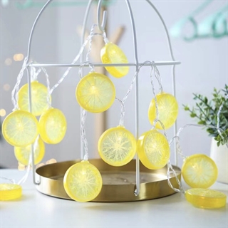 LED lyskæde med citroner